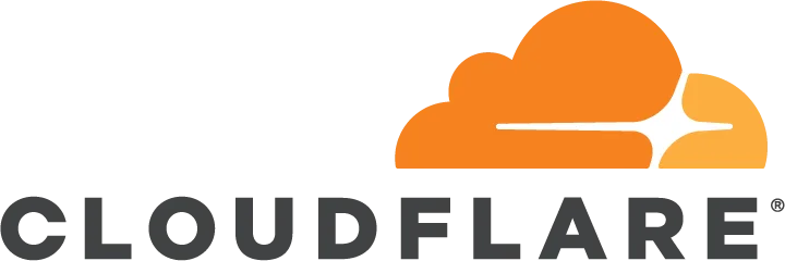 The Cloudflare security logo often seen when connecting custom domains