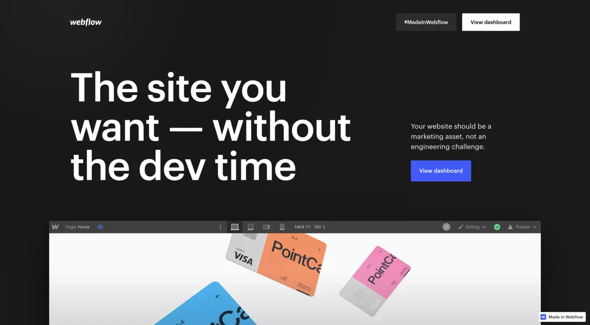 Webflow:WebデザイナーのためのWeb開発ツール